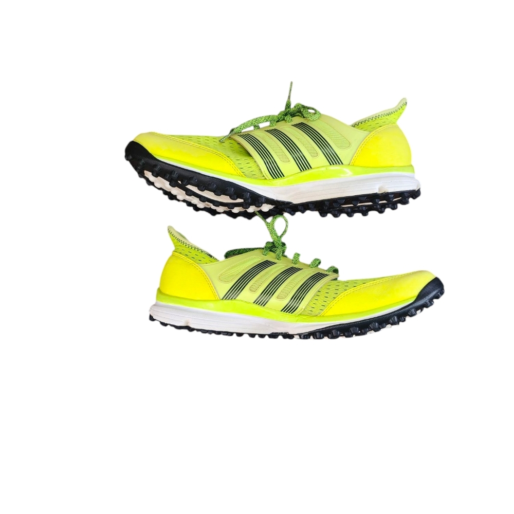 Adidas Men's Mesh Spikeless Lime Yellow Climacool Golf Shoes (12) - Picture 5 of 9